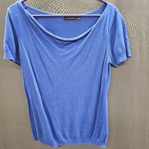 The Limited Cobalt Blue Short Sleeve Light Sweater